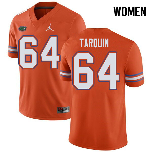 Jordan Brand Women #64 Michael Tarquin Florida Gators College Football Jerseys Sale-Orange